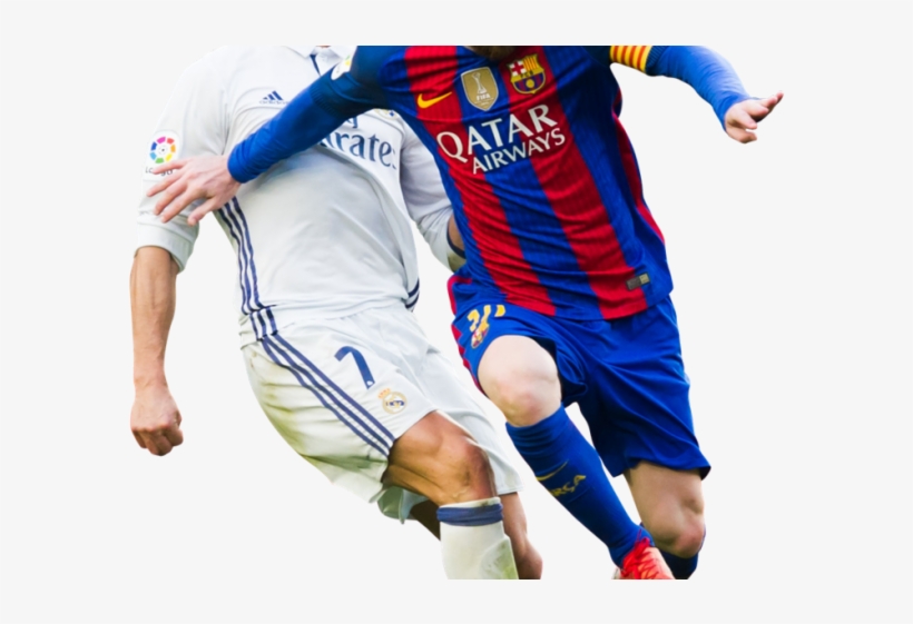 Lionel Messi Clipart - Eden Hazard And Messi, transparent png download