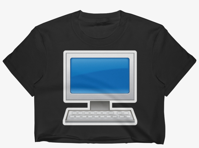 Emoji Crop Top T Shirt - Screen, transparent png download