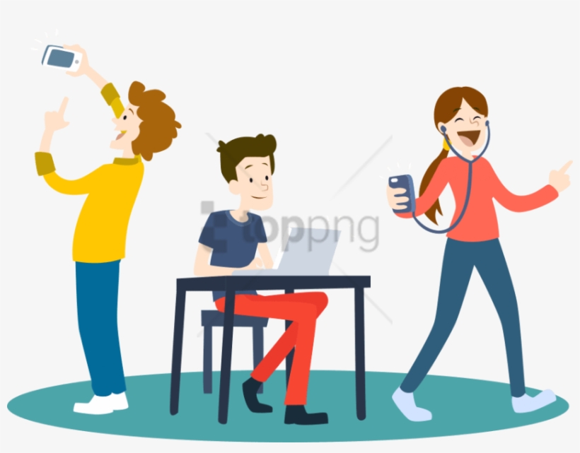 Free Png Download Fun Png Images Background Png Images - Person Listening To Music Png, transparent png download