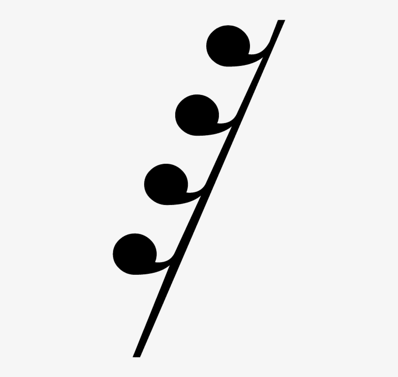 Imágenes De Notas Musicales 🎵 - Pausa Semifusa, transparent png download
