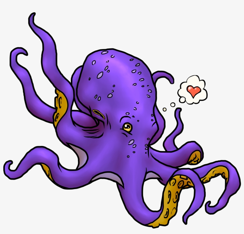Sweet Octopus Colors - Octopus Colored, transparent png download