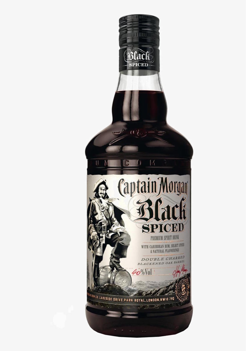 Captain Morgan Black 1l, transparent png download