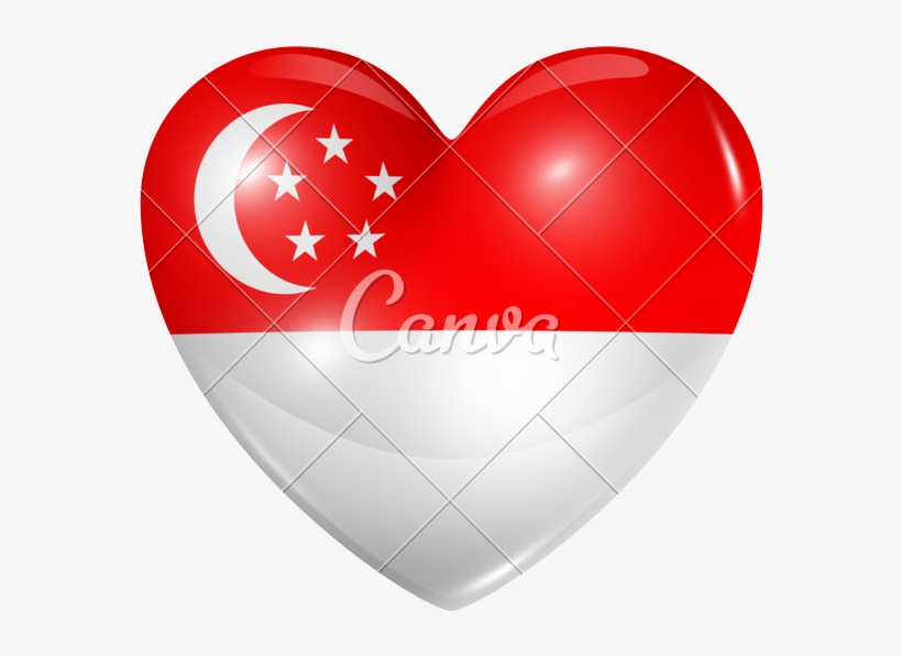 Singapore Flag Clipart Valentines Day - Flag, transparent png download