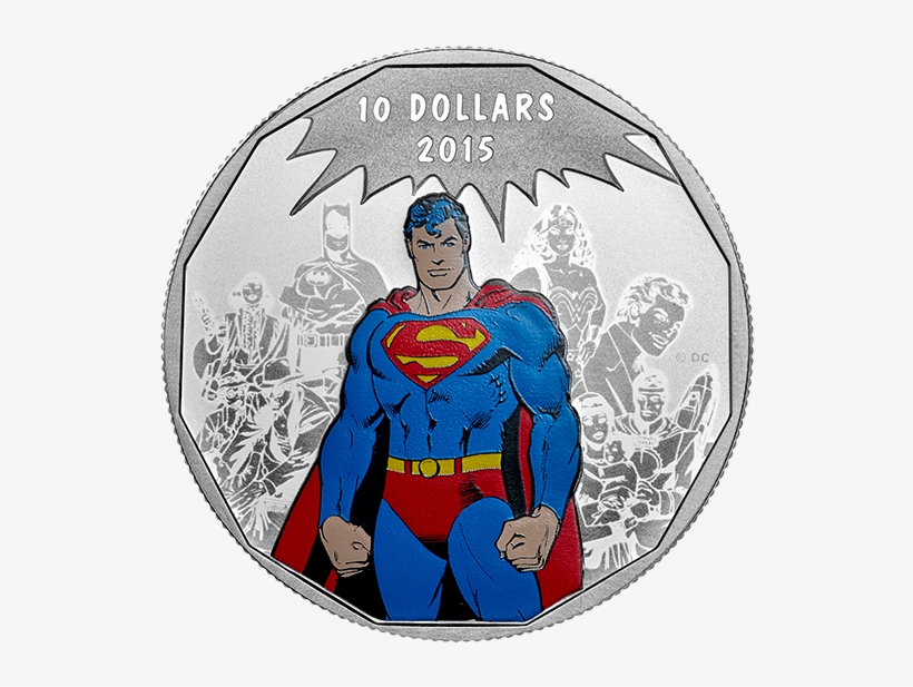 Fine Silver Coloured Coin - Superman Superstore, transparent png download