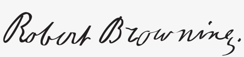 Robert Browning Signature, transparent png download