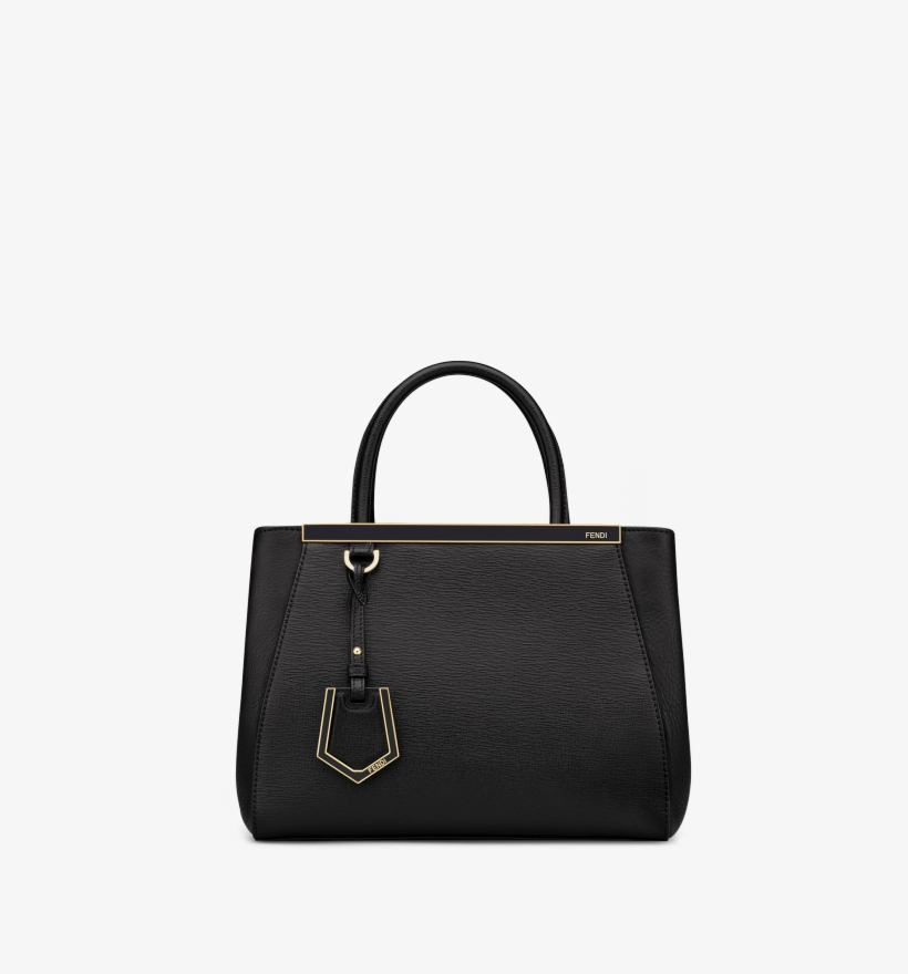 Black Elite Calfskin And Flamingo Shopping Petite 2jours - Handbag, transparent png download