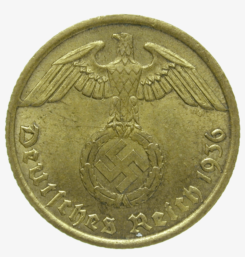 German Third Reich, 10 Reichspfennig - Coin, transparent png download