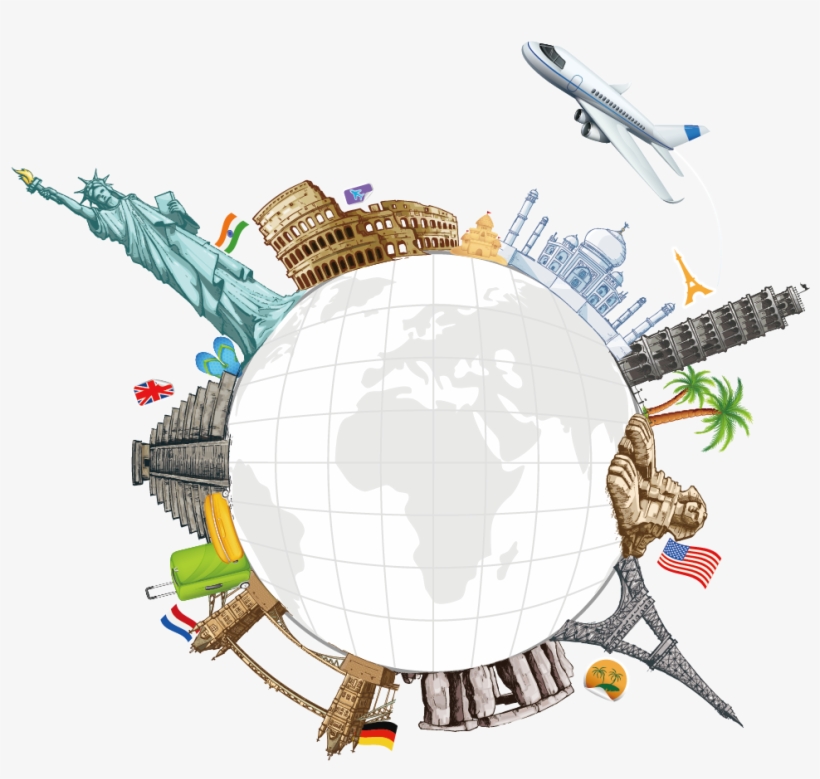 Clip Art Global Transprent Png Free Download Ⓒ - Vector Png Around The World, transparent png download