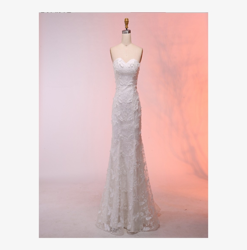 White Prom Dress, Long Prom Dress, Prom Dress Mermaid, - Gown, transparent png download