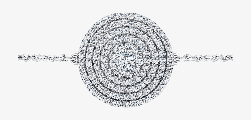 85ct Hsi Fancy Micro Set Diamond Disc Bracelet In 18k, transparent png download