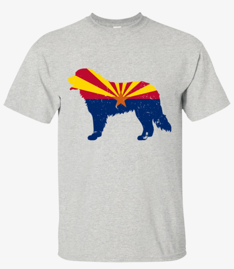 Bernese Mountain Dog Arizona Flag Ultra Cotton T-shirt - Shirt, transparent png download
