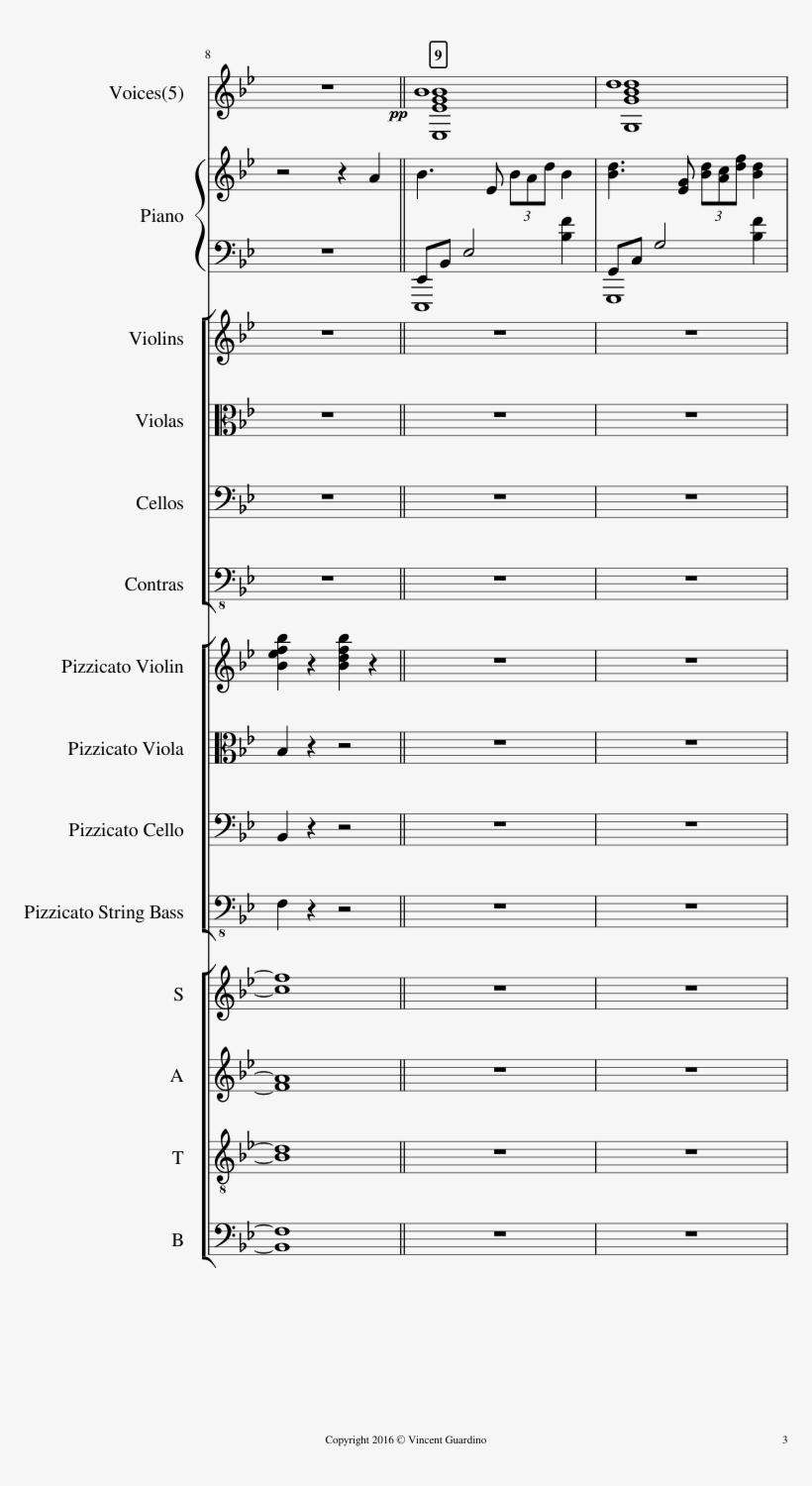 A Promise Under Falling Stars Sheet Music Composed - Number, transparent png download