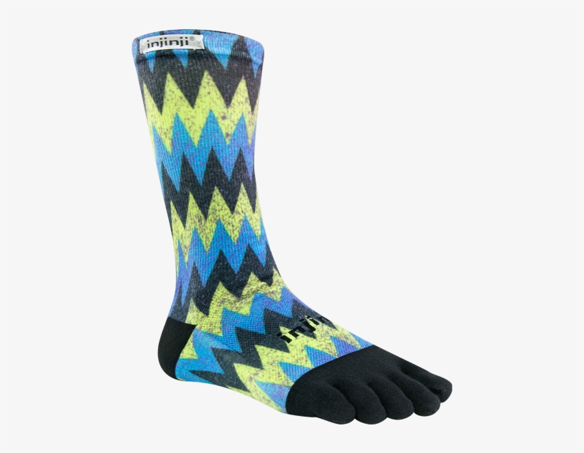 Details About Injinji Performance Run Toe Socks Spectrum - Injinji Run Lightweight Crew, transparent png download