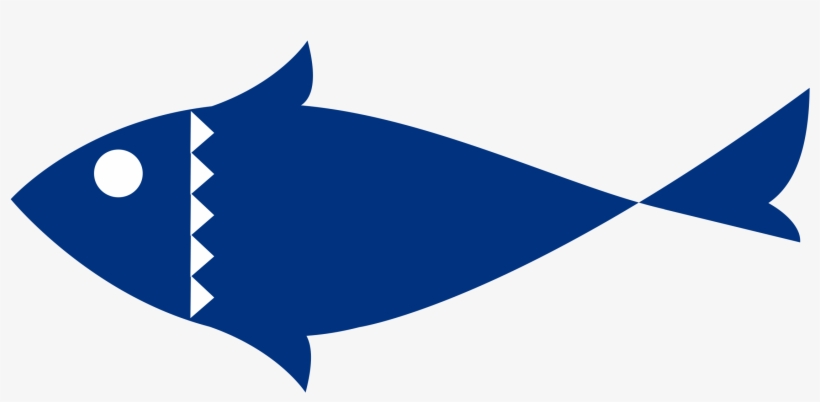 Fish One Color Flat - One Color Fish, transparent png download