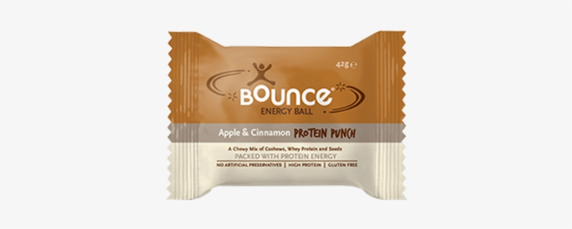 Bounce Apple & Cinnamon Protein Ball 42g - Bounce Apple Cinnamon Protein Energy Ball X 40, transparent png download