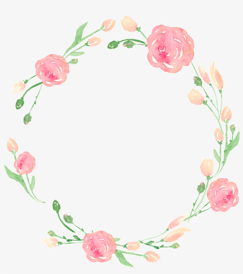 This Graphics Is Garland Border Transparent About Wreaths,peach,hand - Portable Network Graphics, transparent png download