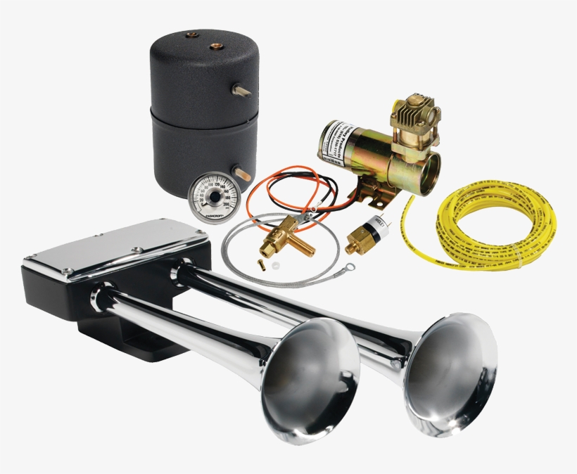 5” Chrome Bully Air Horn Kit - H00910ca Hadley, transparent png download