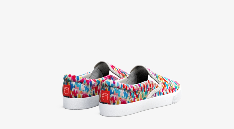 Rainbow Watercolor - Slip-on Shoe, transparent png download
