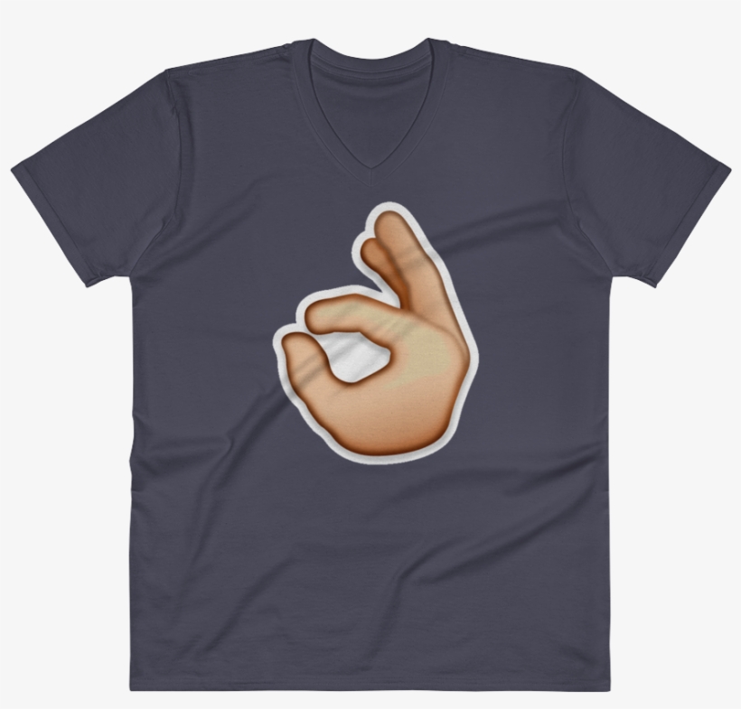 Men's Emoji V Neck - T-shirt, transparent png download