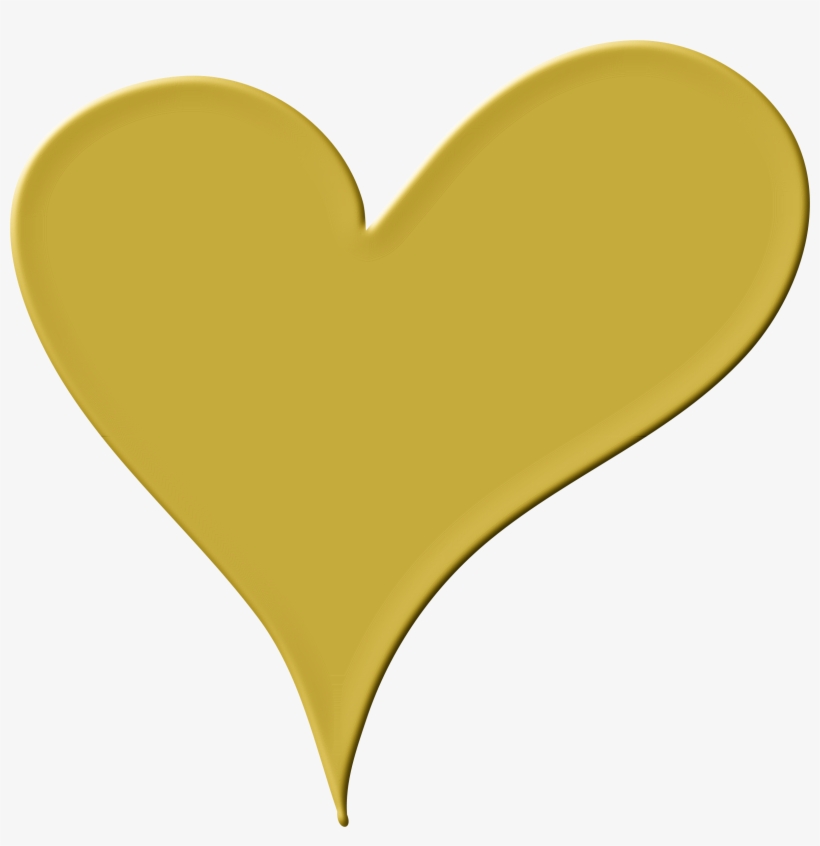 This Free Icons Png Design Of Heart In Gold, transparent png download