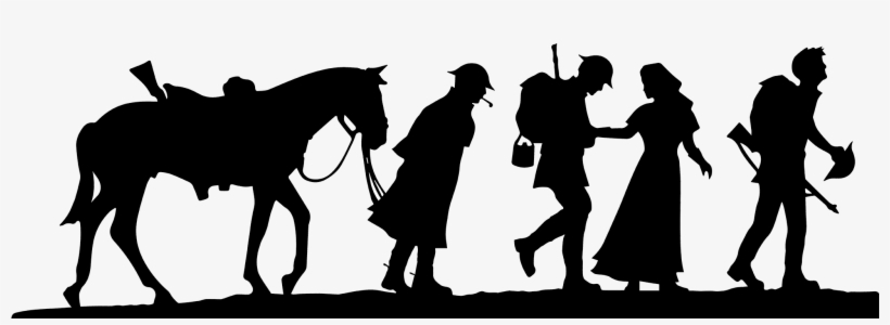 Silhouette Soldiers Design - Ww1 Silhouettes, transparent png download