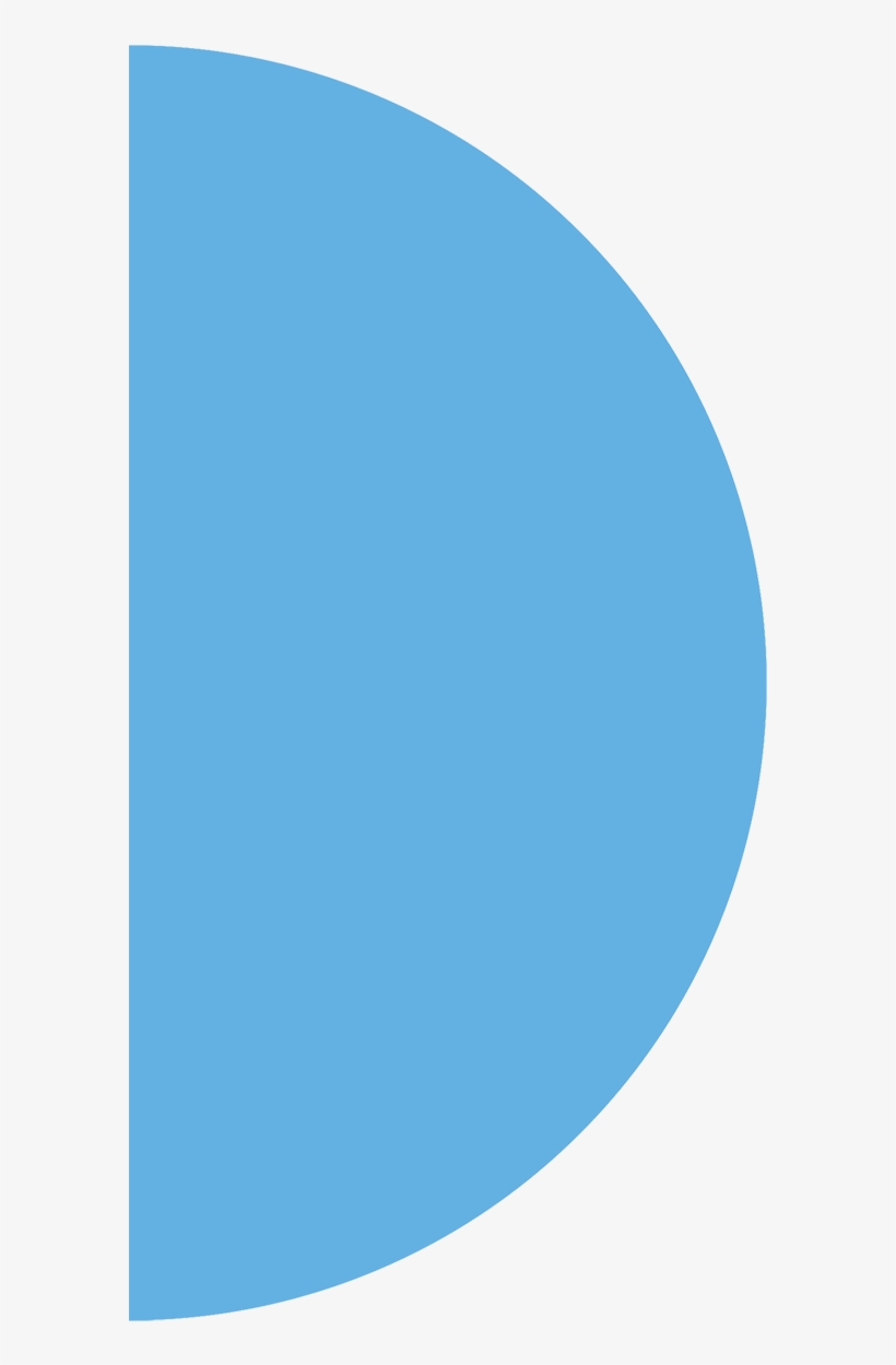 Half Circle Blue Circle - Circle Transparent PNG - 599x1191 - Free