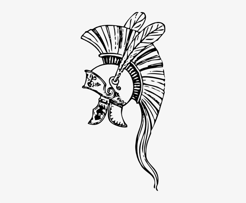 Greek Helmet 6 Clip Art At Clker - Greek Helmet, transparent png download