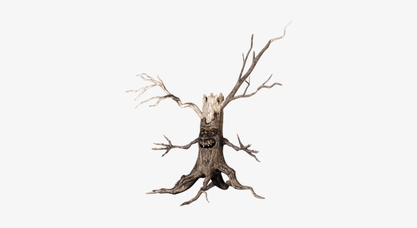 Tree With Scary Face And Arms - Driftwood, transparent png download