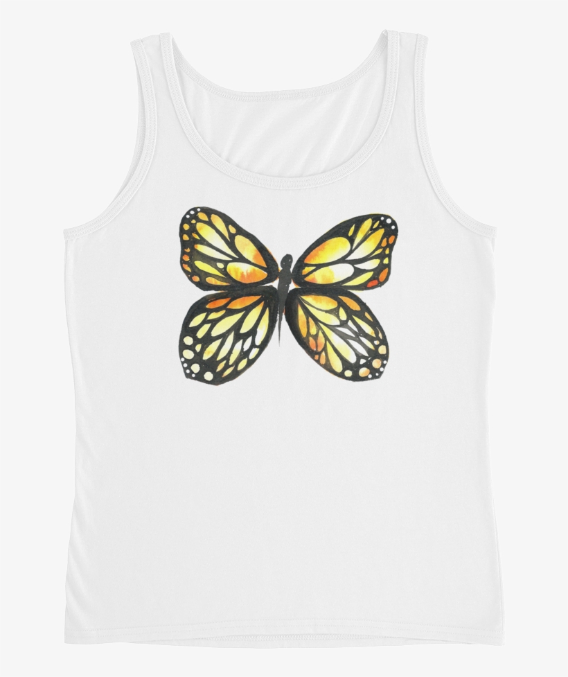 Black & Yellow Butterfly Ladies - Monarch Butterfly, transparent png download