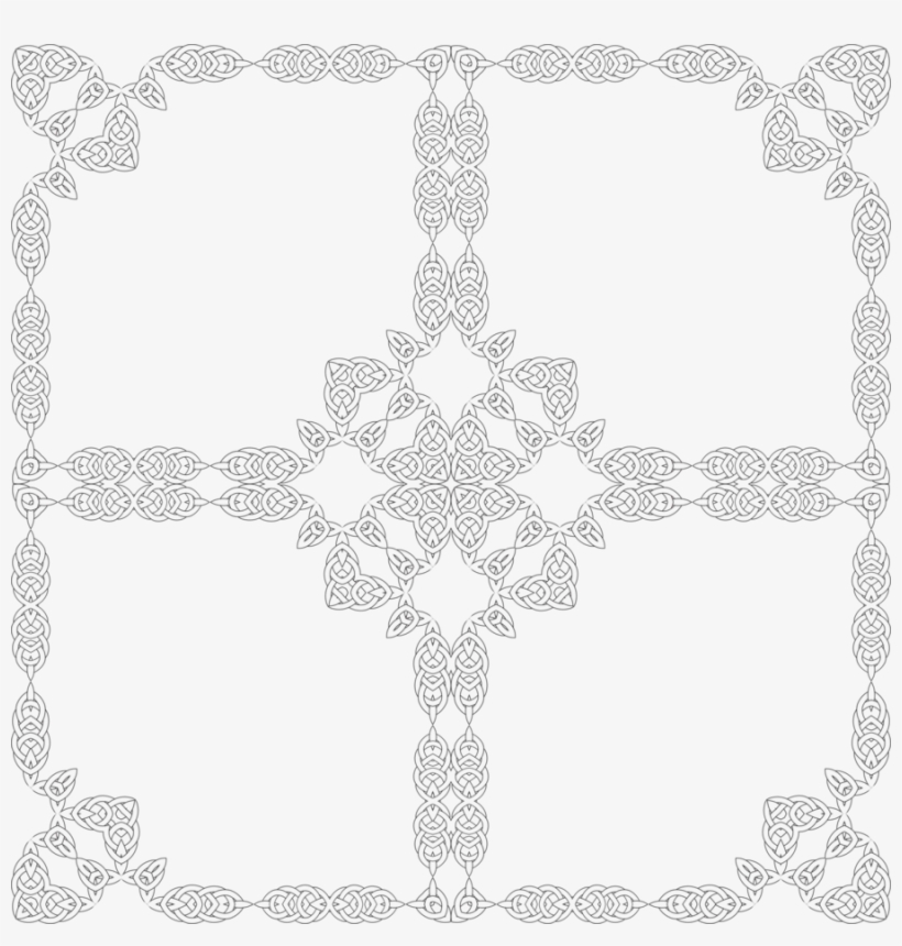 Pattern Clipart Doilies Textile Pattern - Endless Knot, transparent png download
