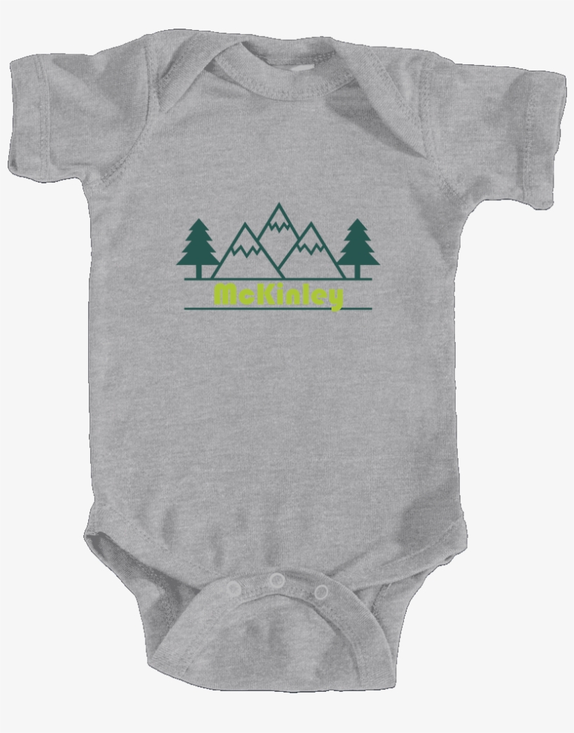 Banner Library Mckinley Mountain Trees In - Weenie Dog Baby Onesie, transparent png download