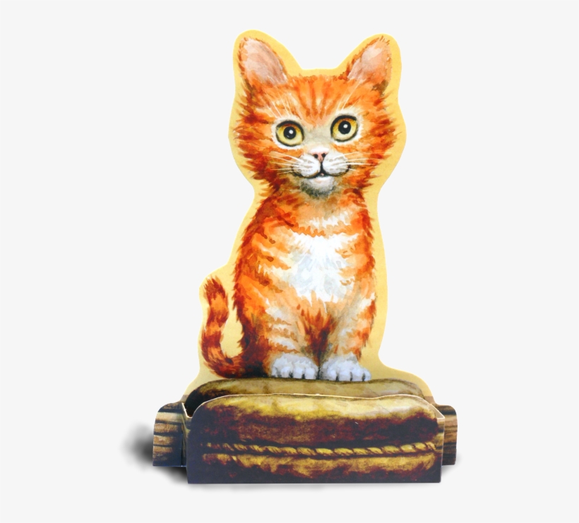 Cat Ginger Print Med - Cat, transparent png download