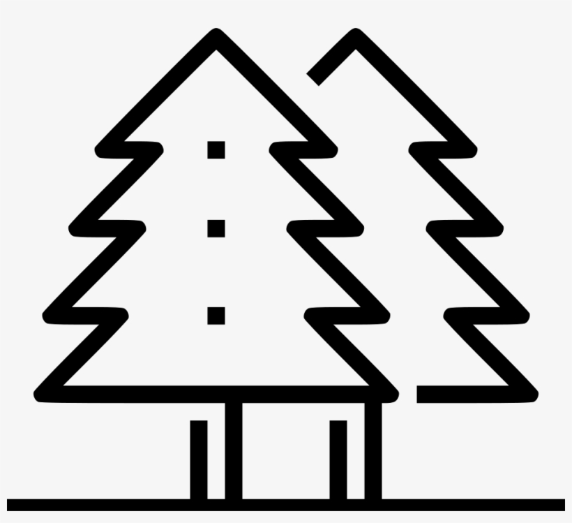 Wild Forest Trees - Christmas Tree Symbol, transparent png download