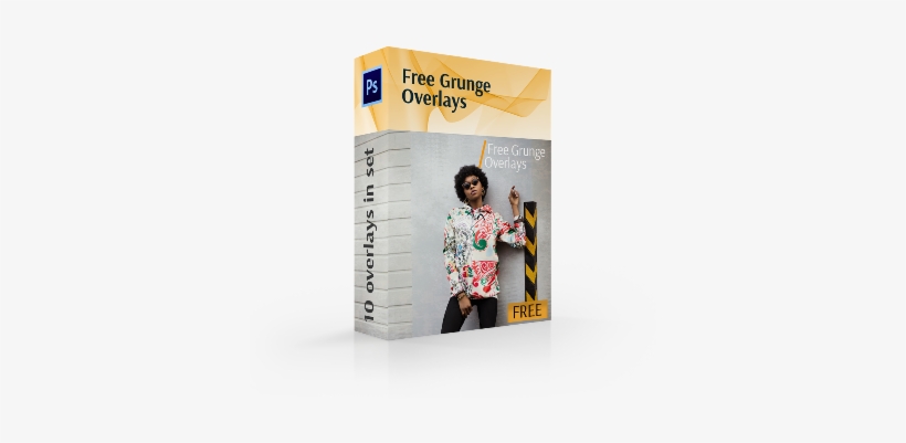 Grunge Overlay Photoshop Cover Box - Adobe Photoshop, transparent png download