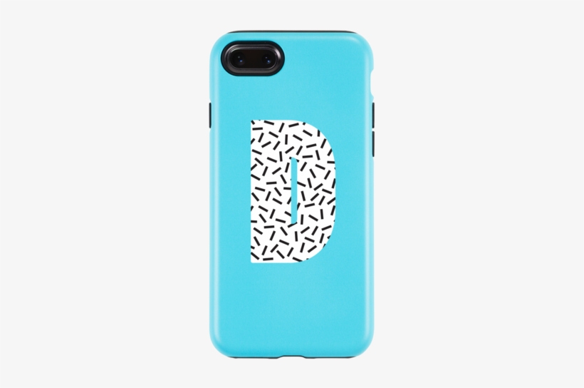 Personalised Initial Blue Confetti - Mobile Phone Case, transparent png download
