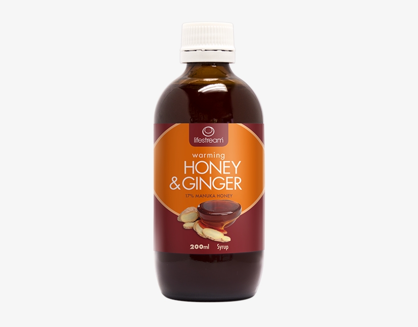 Honey N Ginger 200ml - Lifestream Warming Honey & Ginger Syrup D1697534, transparent png download