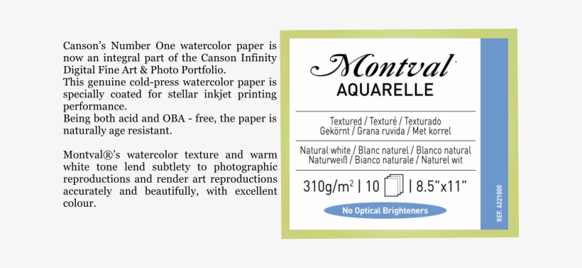 Canson's Number One Watercolor Paper Is Now An Integral - Canson Infinity Arches Aquarelle Rag 310gsm A4 10 Sheets, transparent png download