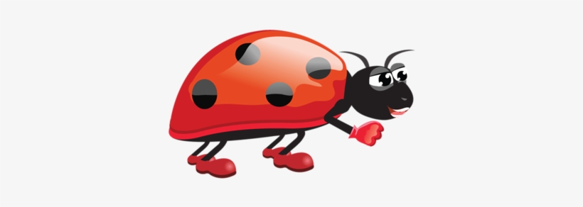 Ladybug - Cartoon Insects, transparent png download