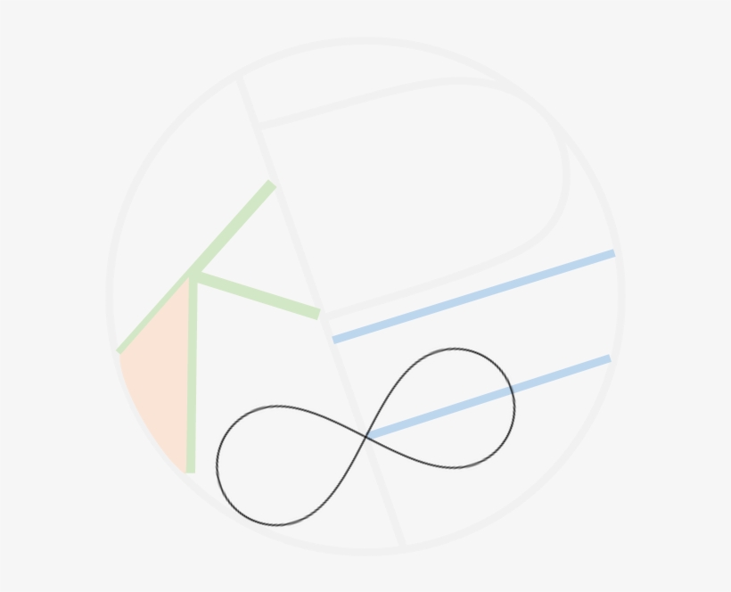 Geo Light Blue With Infinity, transparent png download