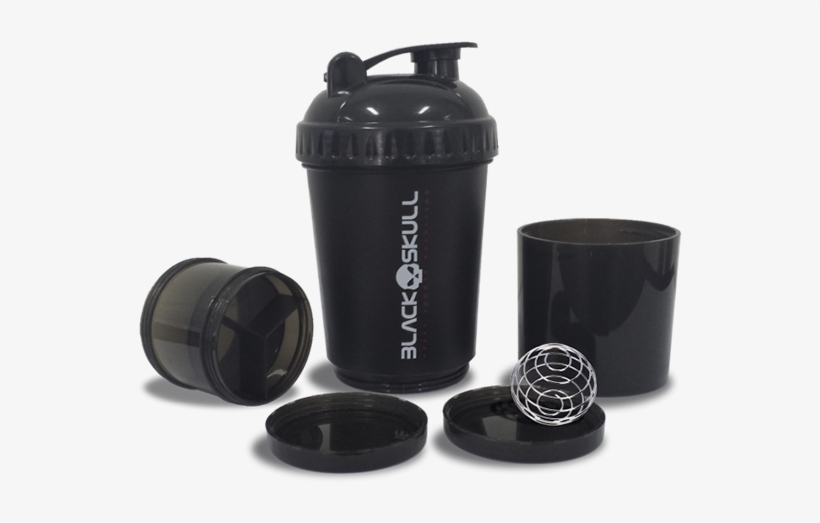 Coqueteleira Black Skull - Coqueteleira Blender Black Skull 3 Estagios, transparent png download