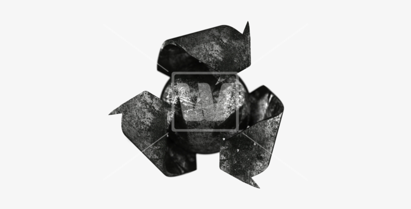 Corroded Recycling Symbol - Corrosion, transparent png download