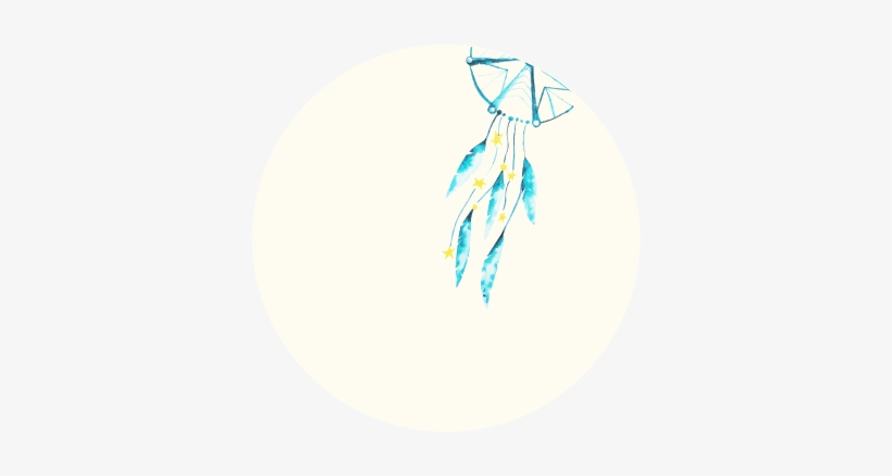 Blue Dreamcatcher Label - Dreamcatcher, transparent png download