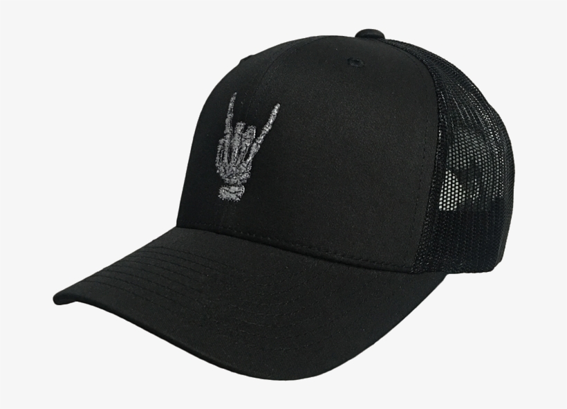 Black Skull Hat Front - Billebeino Lippis, transparent png download