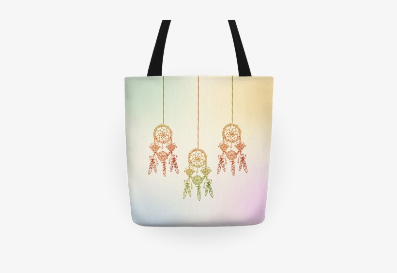 Ombre Dreamcatchers Tote - Ombre Dreamcatchers Tote Bag: Funny Tote Bag Bag, Feathers,, transparent png download