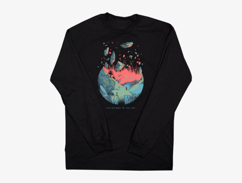 Explosions In The Sky 'dissolve' Black Long Sleeve - Explosions In The Sky Dissolve, transparent png download