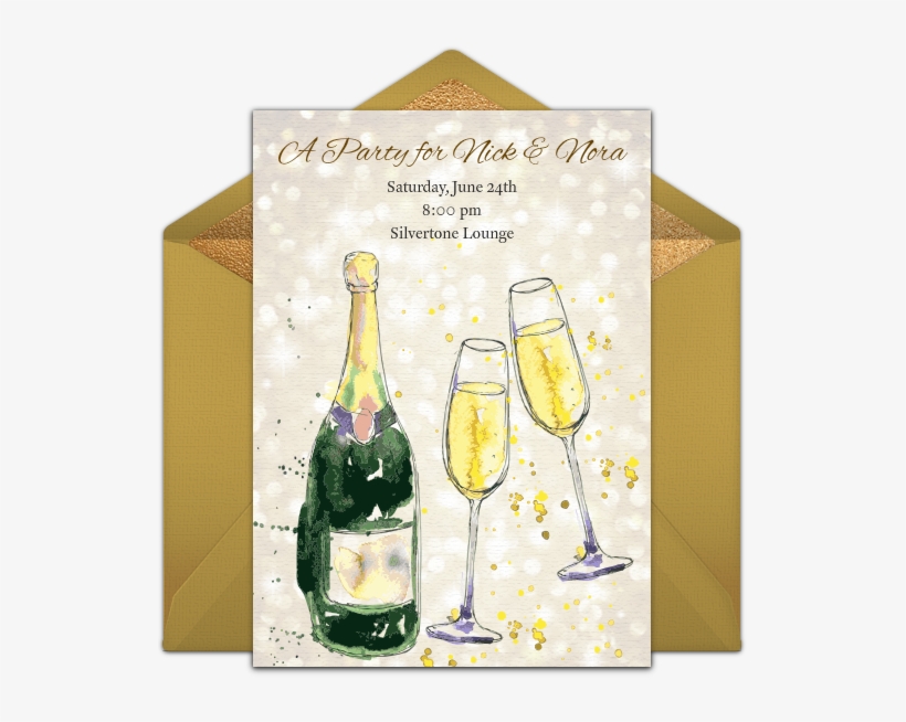 Champagne - Let's Go To The Bar Champagne Bottle Art Multi X-large, transparent png download