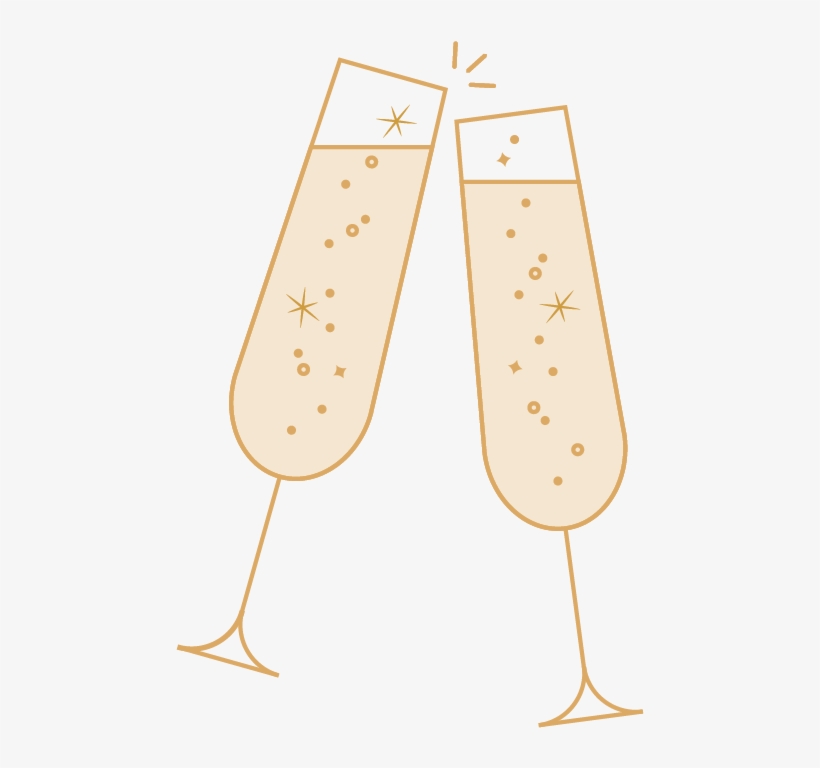 Web Services Start Toasting Package - Champagne Stemware, transparent png download