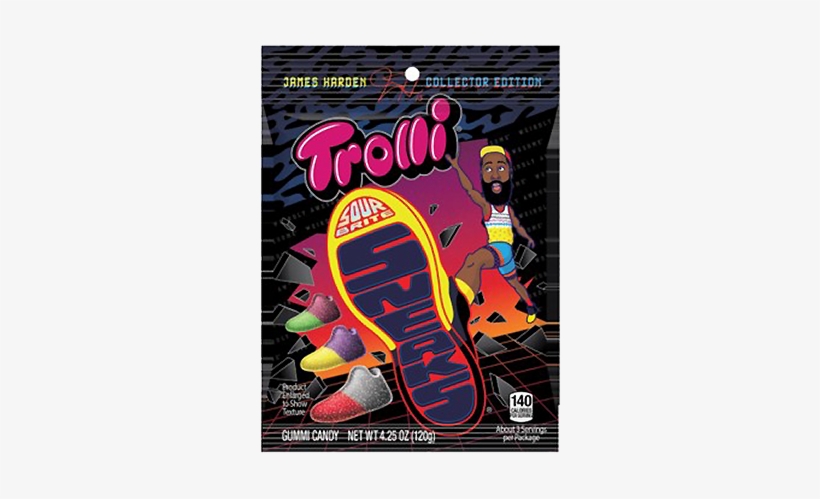 Trolli Sour Brite Sneaks Gummi Candy James Harden Collector - Trolli Sour Brite Sneaks, transparent png download