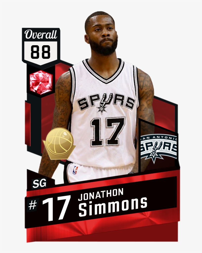 12 May - Jonathan Simmons Nba 2k17, transparent png download