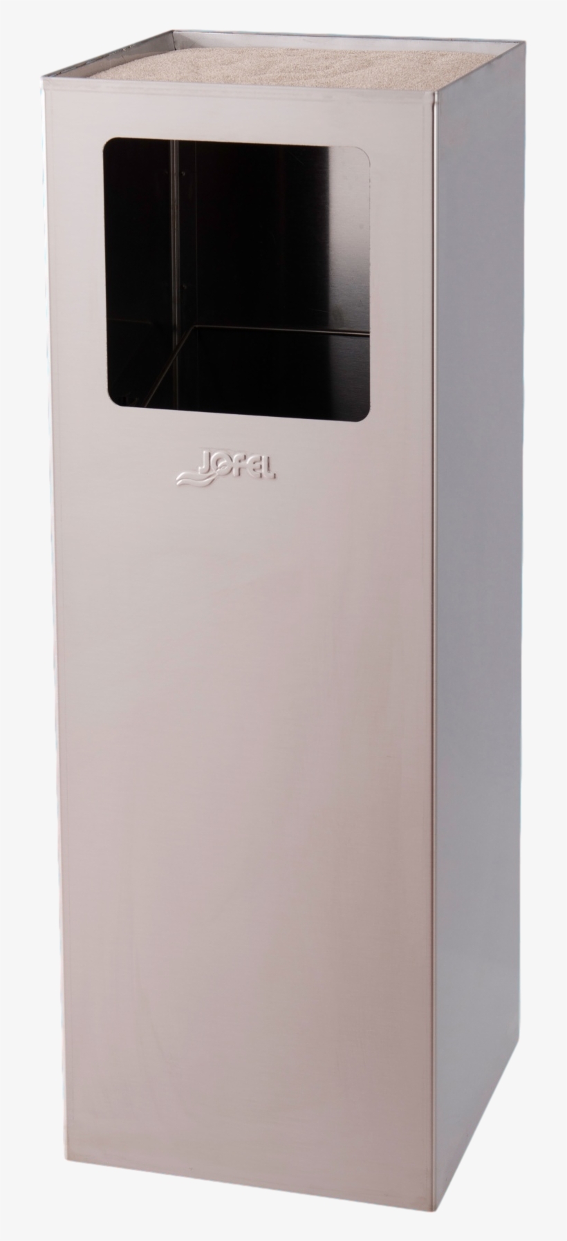 Png Image - Papelera Cuadradar Inox Con Cenicero Arena, transparent png download